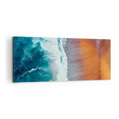 Cuadro sobre lienzo - Impresión de Imagen - Un toque de océano - 100x40 cm