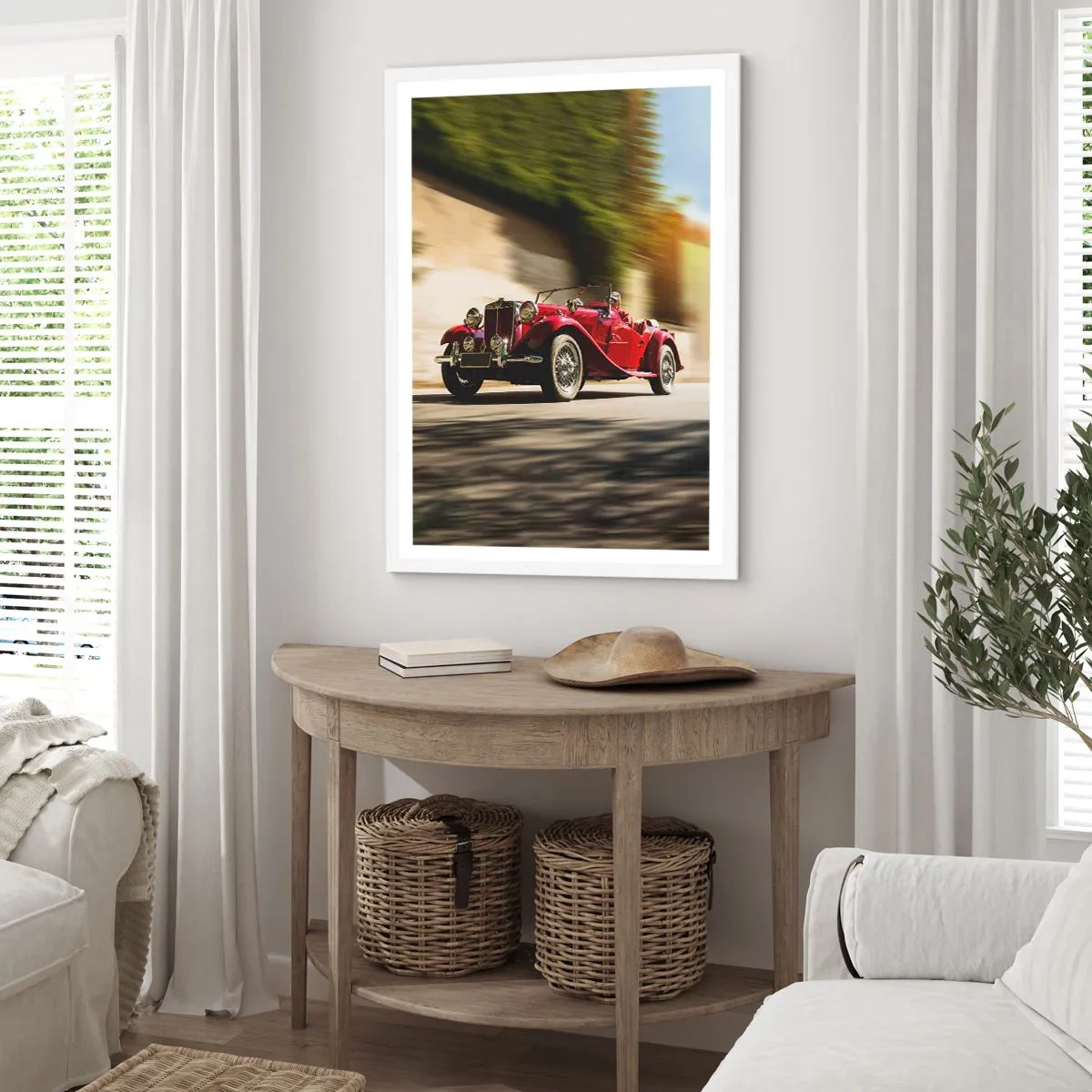 Póster en marco blanco - Hermosa pieza de museo - 70x100 cm