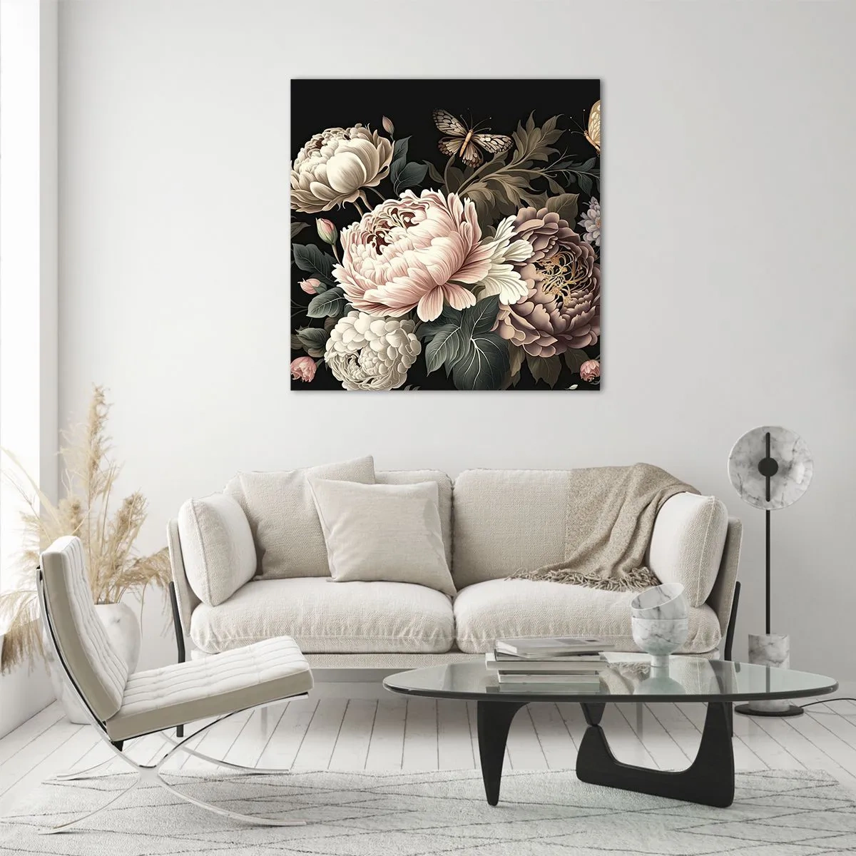 Cuadro sobre vidrio - Impresiones sobre Vidrio - En estilo barroco - 60x60 cm