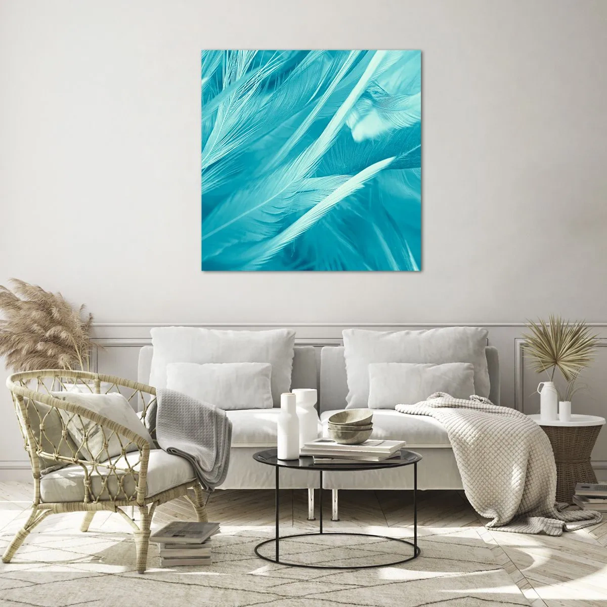 Cuadro sobre vidrio - Impresiones sobre Vidrio - Un manto real  - 40x40 cm