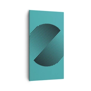 Cuadro sobre lienzo - Impresión de Imagen - El círculo: una variación geométrica - 55x100 cm