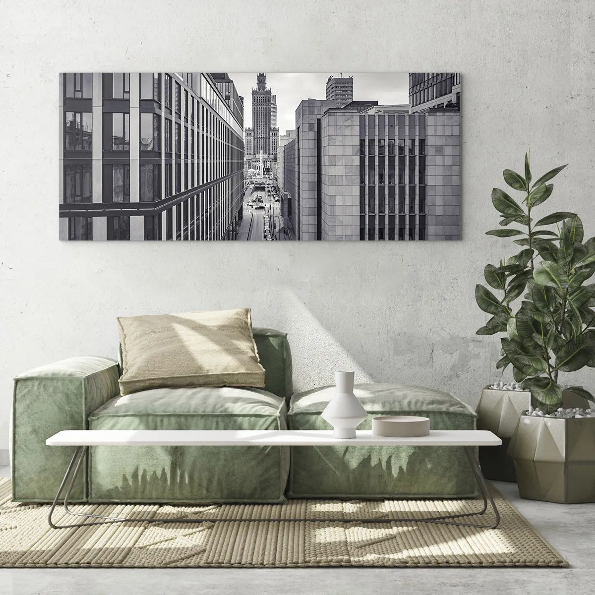 Cuadro sobre vidrio - Impresiones sobre Vidrio - Valle de Varsovia - 100x40 cm