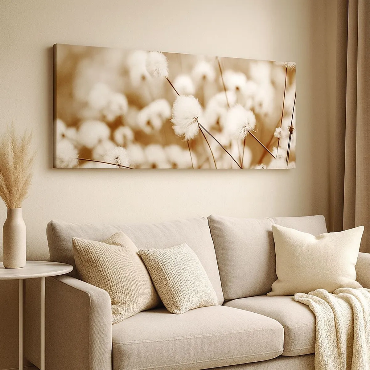 Cuadro sobre lienzo - Impresión de Imagen - Un mullido colchón - 100x40 cm