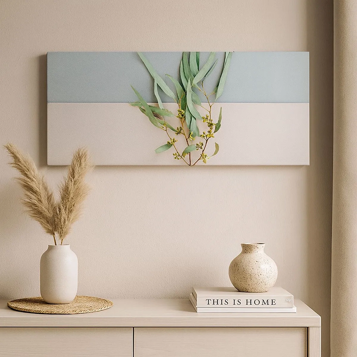 Cuadro sobre lienzo - Impresión de Imagen - La sutileza del pastel - 100x40 cm