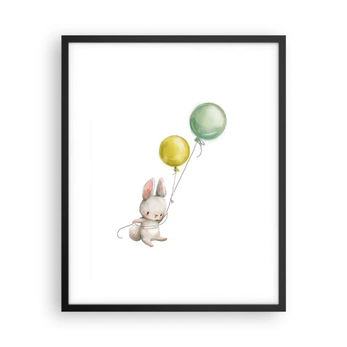 Póster en marco negro - ¡Yo también volaré! - 40x50 cm