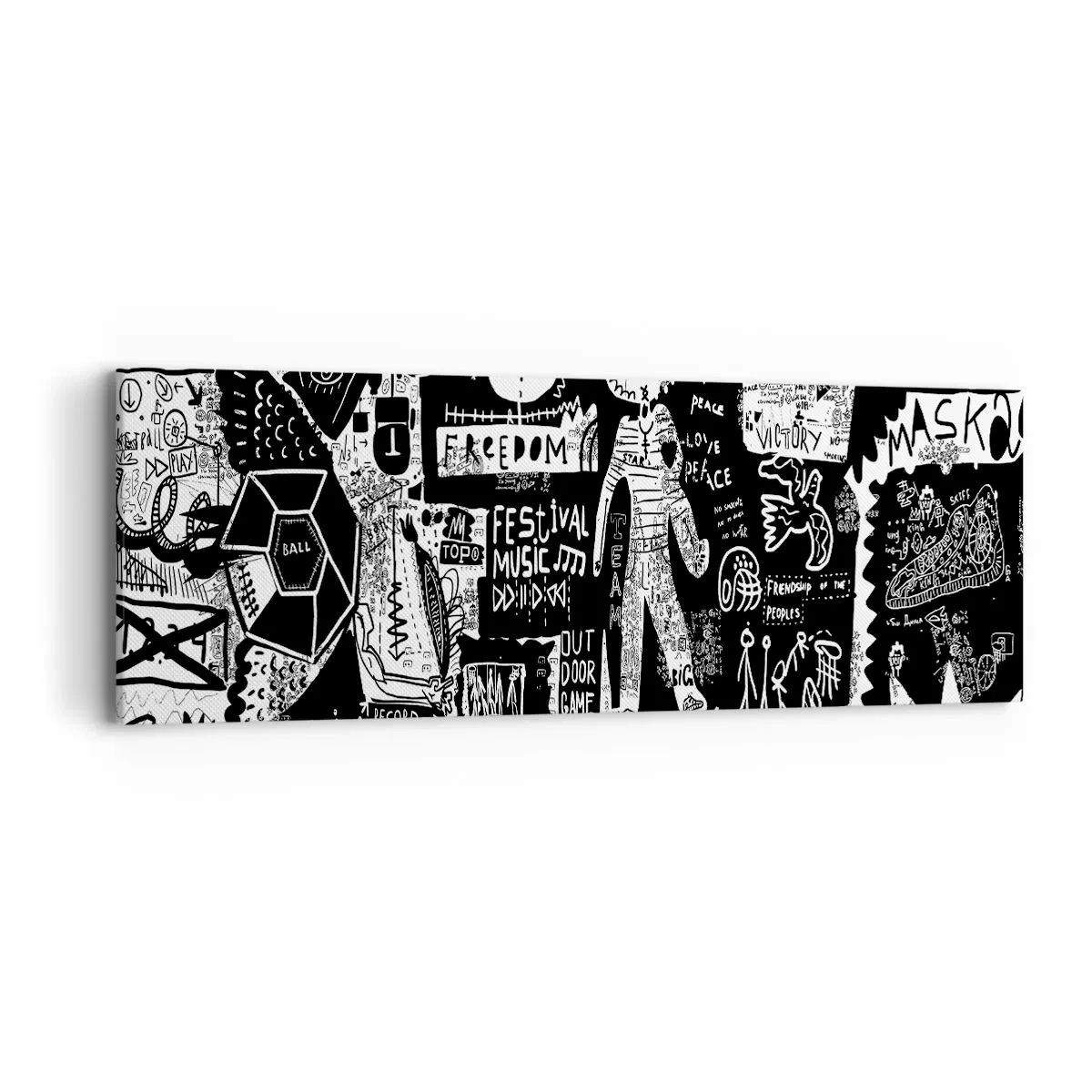 Cuadro sobre lienzo - Impresión de Imagen - La juventud espiritual de la ley y la alegría - 90x30 cm