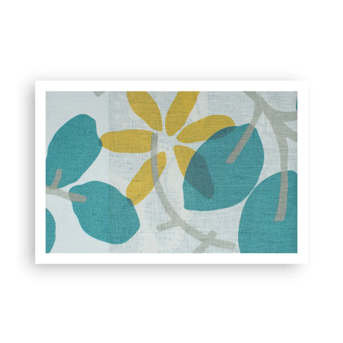 Póster - Entre hojas azules - 91x61 cm