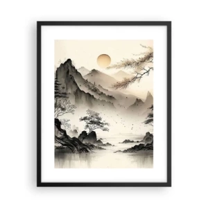 Póster en marco negro - El encanto único de Oriente - 40x50 cm