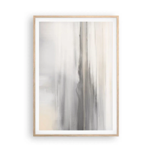 Póster en marco roble claro - Una distancia reflexiva - 70x100 cm