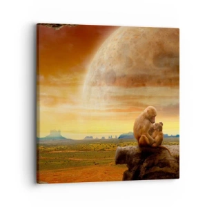 Cuadro sobre lienzo - Impresión de Imagen - El amor es igual en todas partes - 30x30 cm