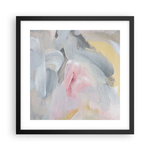 Póster en marco negro - En un mundo de colores pastel - 40x40 cm