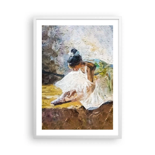 Póster en marco blanco - De un cuadro de Degas - 50x70 cm