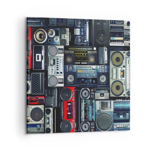 Cuadro sobre lienzo - Impresión de Imagen - Nostalgia de los 80. - 60x60 cm