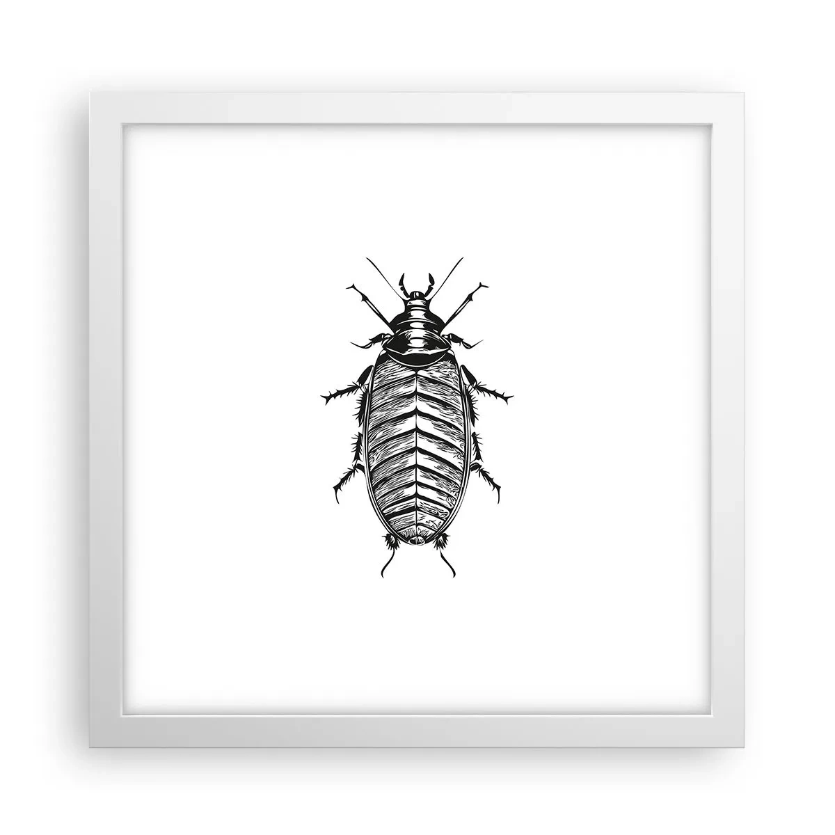 Póster en marco blanco - ¡Qué espécimen! - 30x30 cm