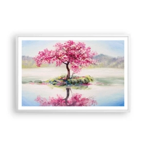 Póster en marco blanco - Una celebración de la primavera - 91x61 cm