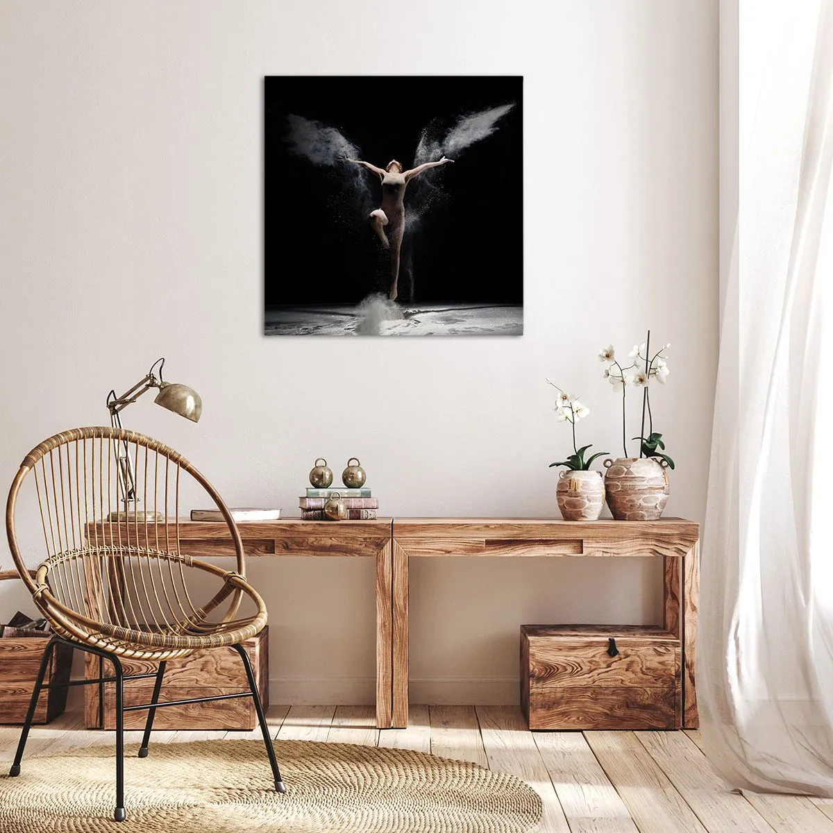 Cuadro sobre lienzo - Impresión de Imagen - Los duendes existen - 70x70 cm