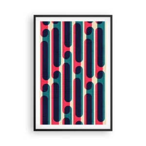 Póster en marco negro - Profundidad y relieve - 61x91 cm