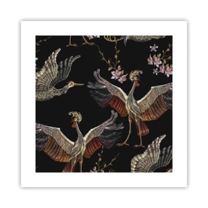 Póster - Aves de cuento de hadas - 40x40 cm