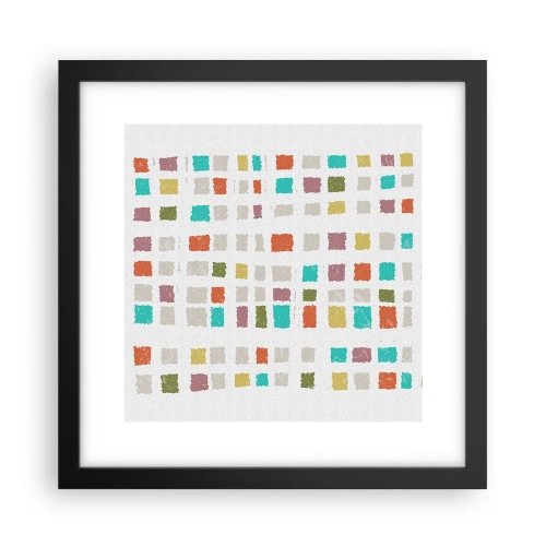 Póster en marco negro - Juego desconocido - 30x30 cm