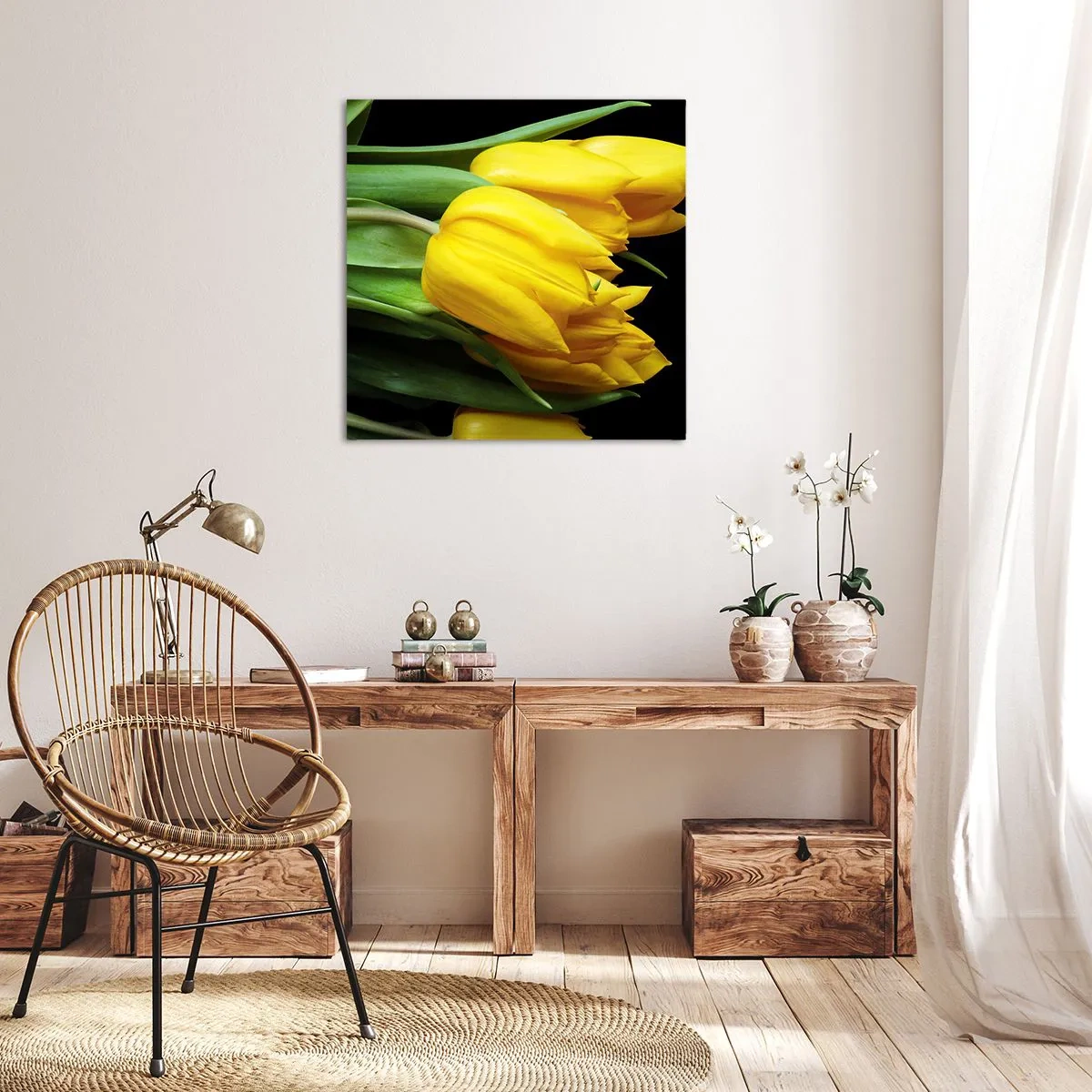 Cuadro sobre lienzo - Impresión de Imagen - Resucitado de puro sol - 70x70 cm