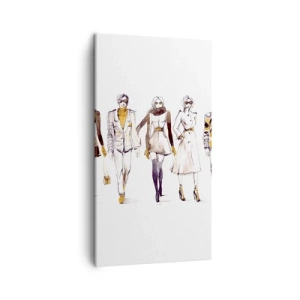 Cuadro sobre lienzo - Impresión de Imagen - Elegancia casual - 45x80 cm