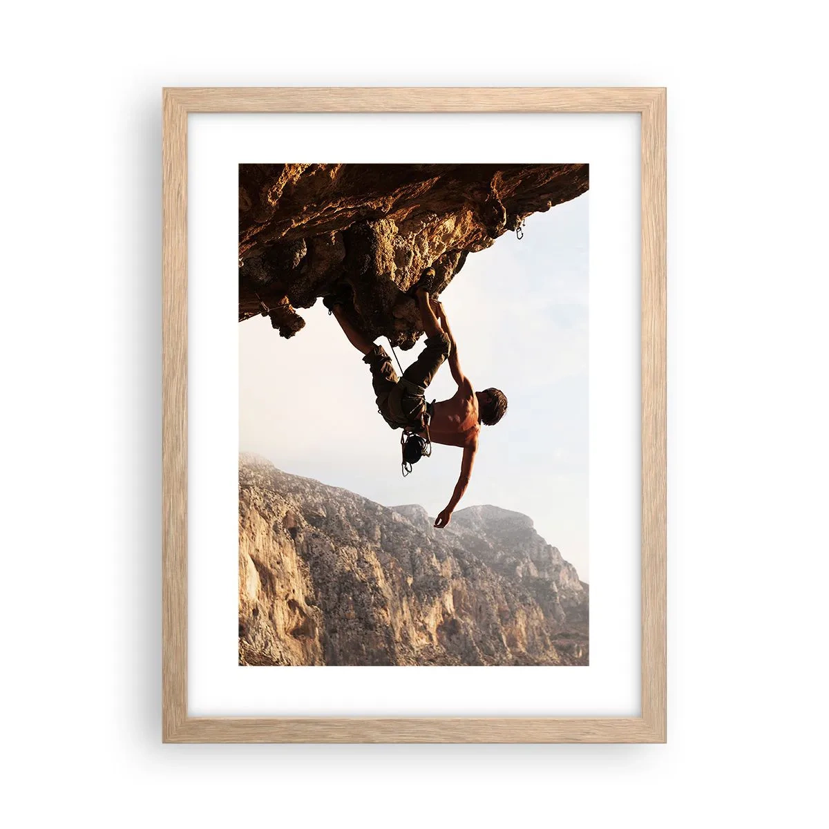 Póster en marco roble claro - Un mundo en la roca - 30x40 cm