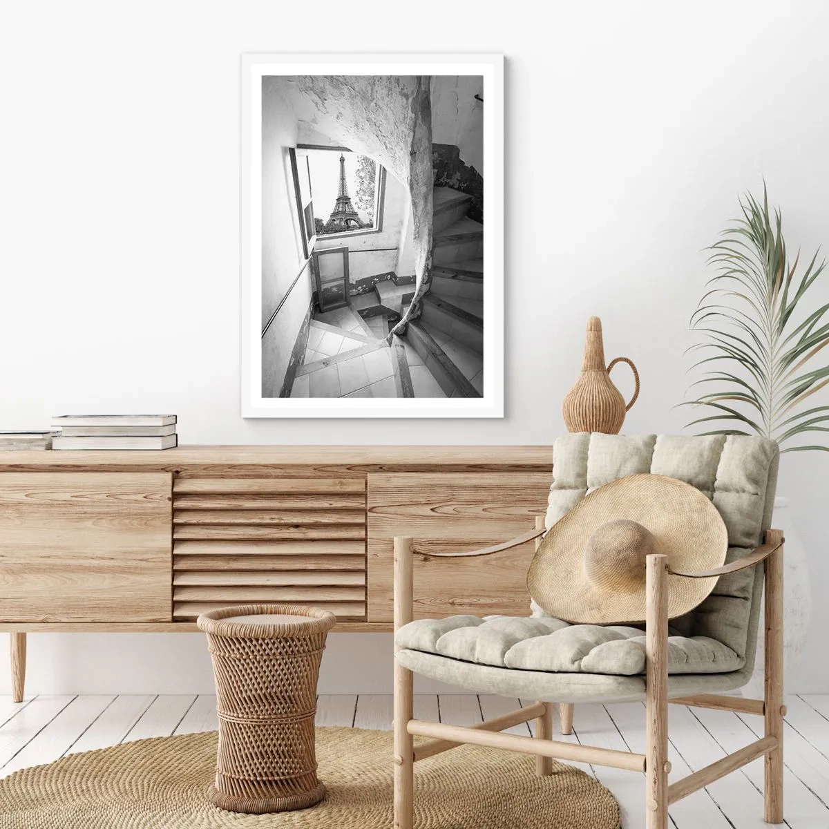 Póster en marco blanco - ¡Qué vistas! - 70x100 cm