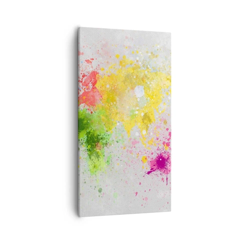 Cuadro sobre lienzo - Impresión de Imagen - Todos los colores del mundo - 55x100 cm