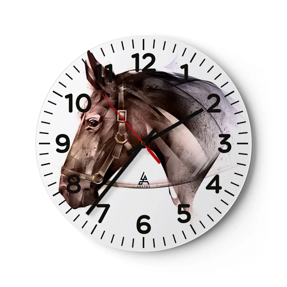 Reloj de pared - Reloj de vidrio - Elegancia - 30x30 cm