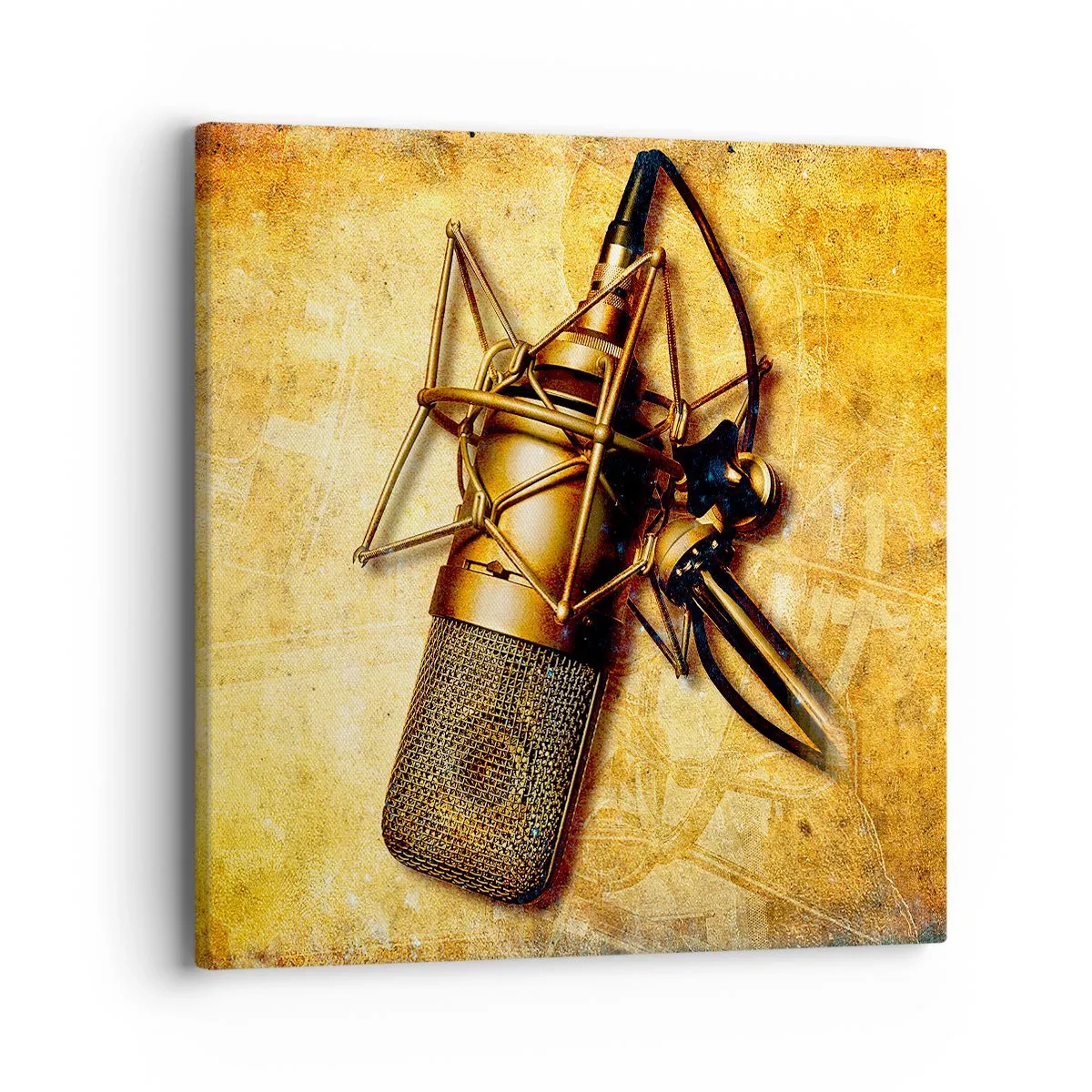 Cuadro sobre lienzo - Impresión de Imagen - Los años dorados de la radio - 40x40 cm