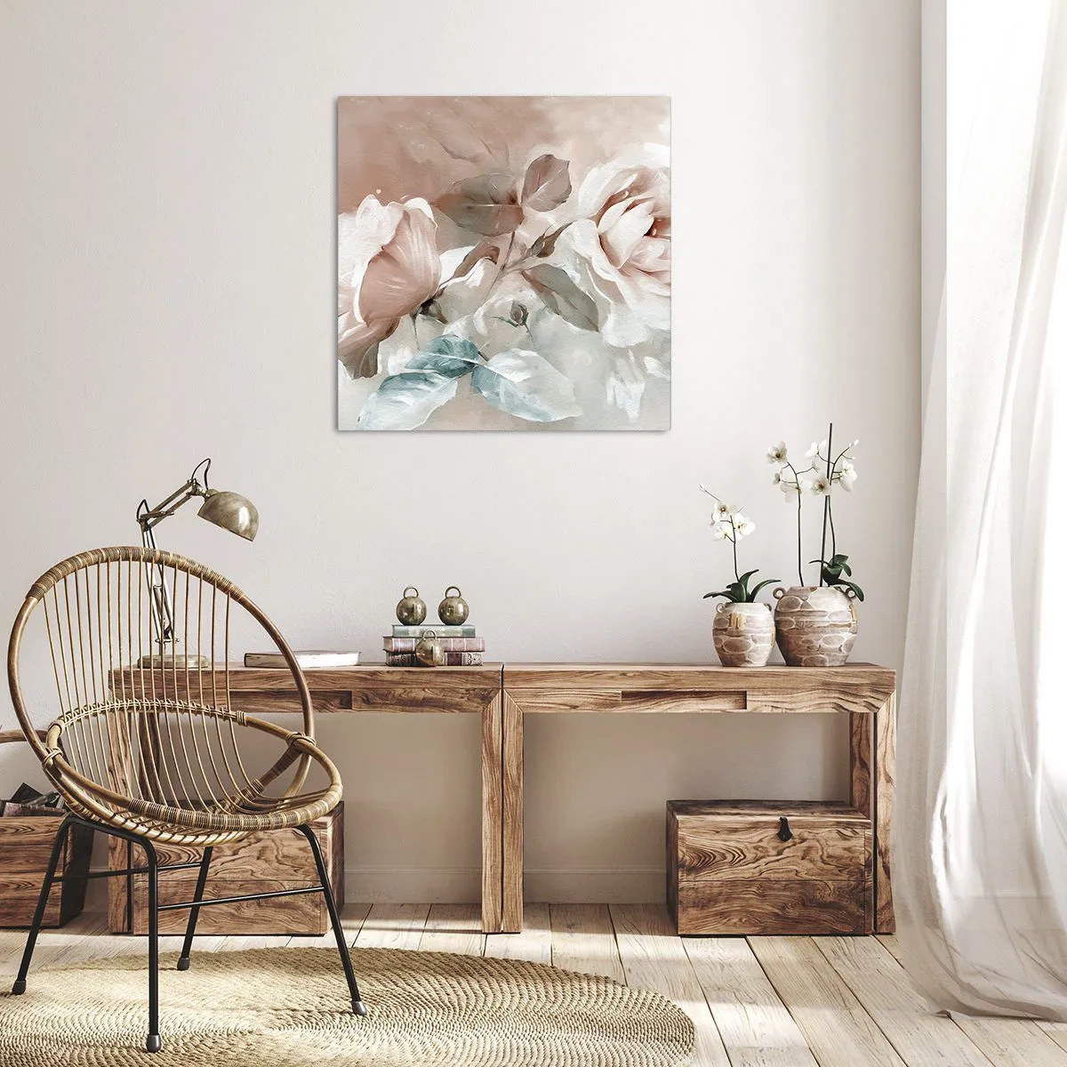 Cuadro sobre lienzo - Impresión de Imagen - El espíritu del romanticismo - 70x70 cm