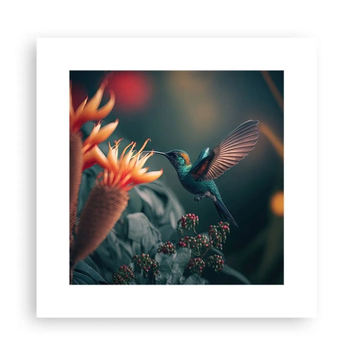 Póster - Una vida verdaderamente colorida - 30x30 cm