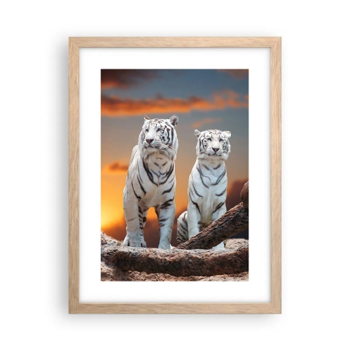 Póster en marco roble claro - Como en Narnia - 30x40 cm