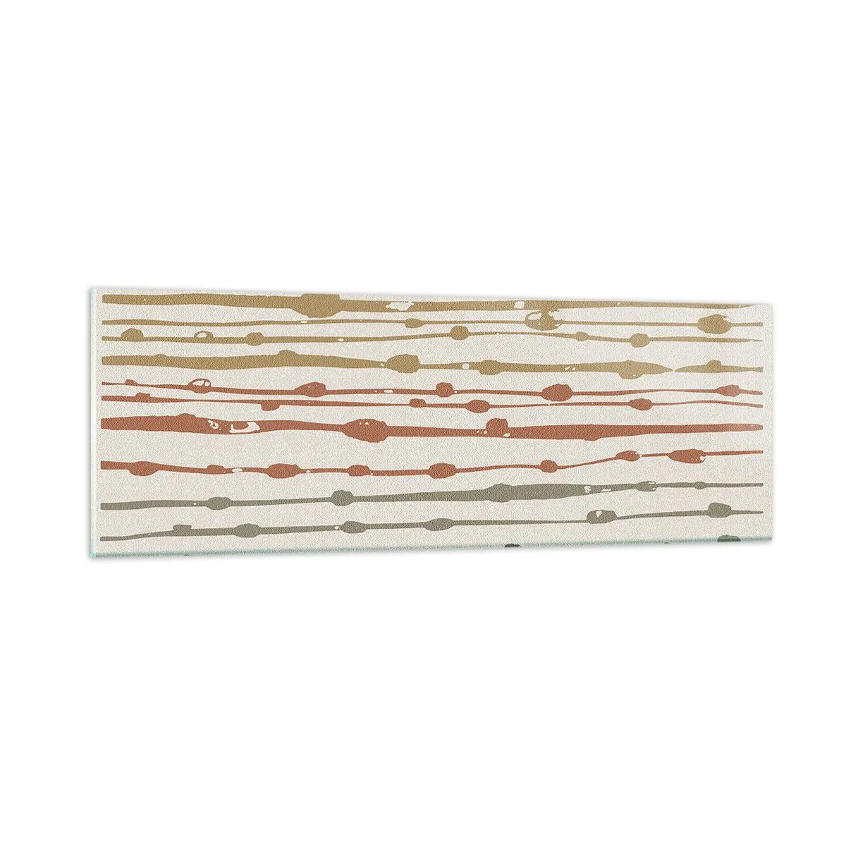 Cuadro sobre vidrio - Impresiones sobre Vidrio - Composición de notas musicales - 90x30 cm