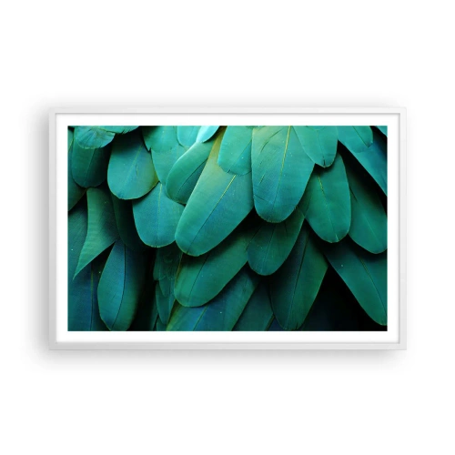 Póster en marco blanco - La precisión de la naturaleza - 91x61 cm