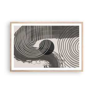 Póster en marco roble claro - La victoria del óvalo - 91x61 cm