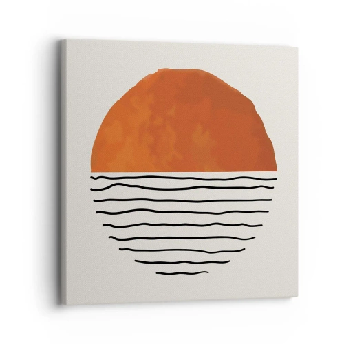 Cuadro sobre lienzo - Impresión de Imagen - En un ambiente japonés - 30x30 cm