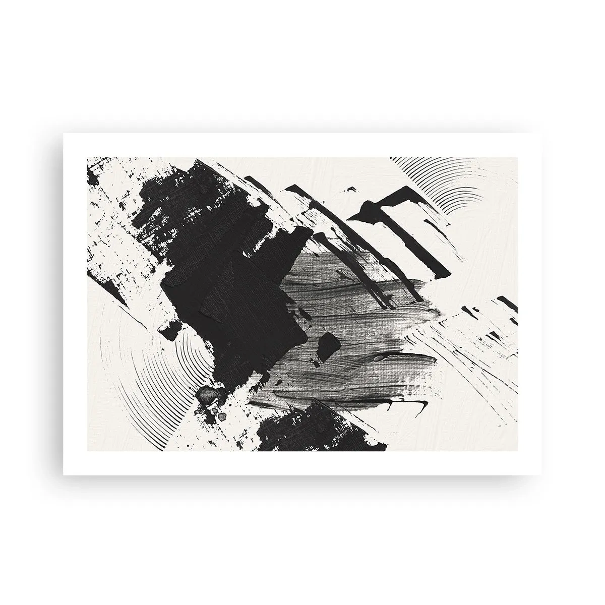 Póster - Abstracción: la expresión del negro - 70x50 cm