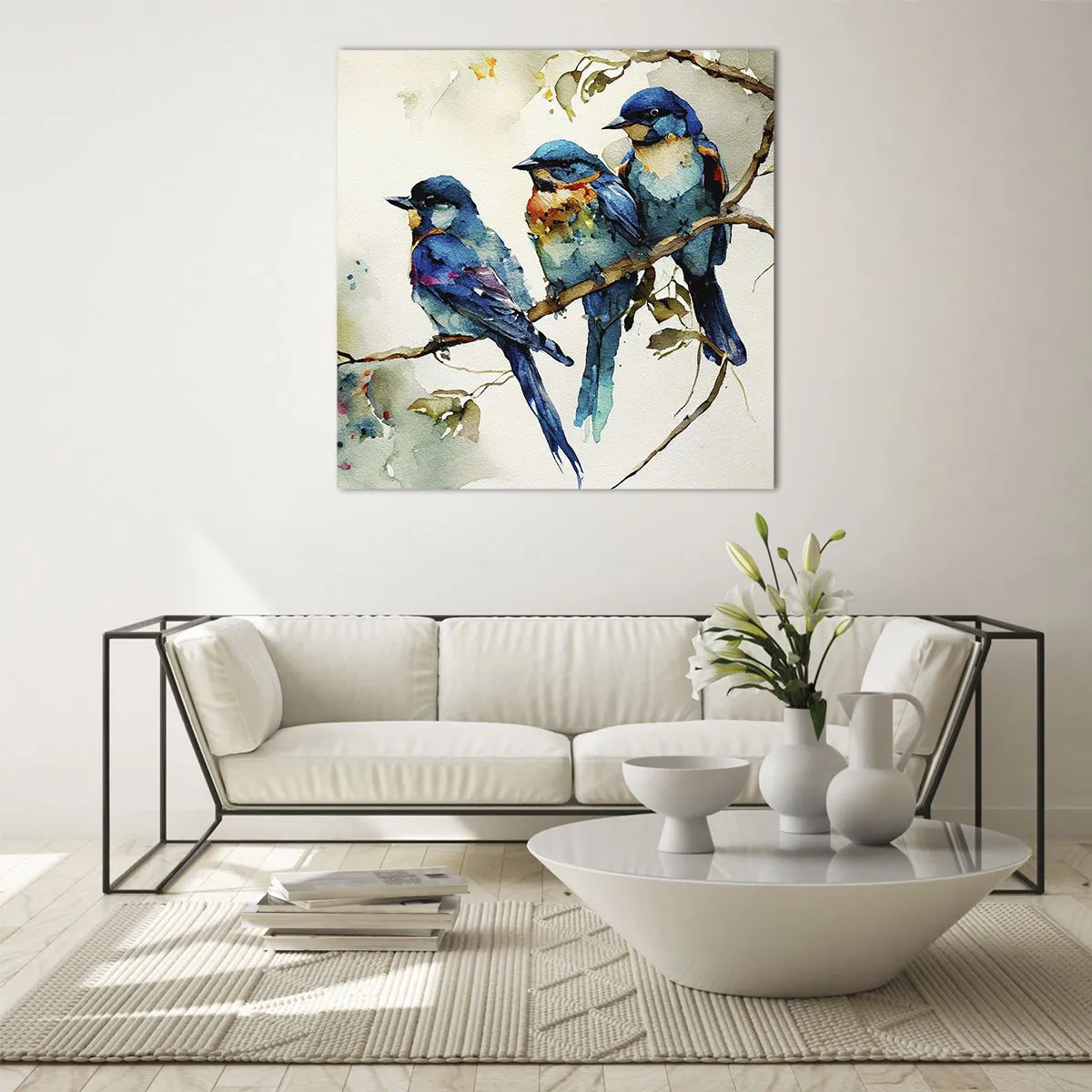 Cuadro sobre vidrio - Impresiones sobre Vidrio - ¿Ofendido? - 70x70 cm