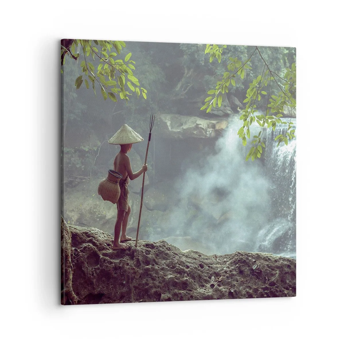 Cuadro sobre lienzo - Impresión de Imagen - Amistad con la naturaleza - 50x50 cm