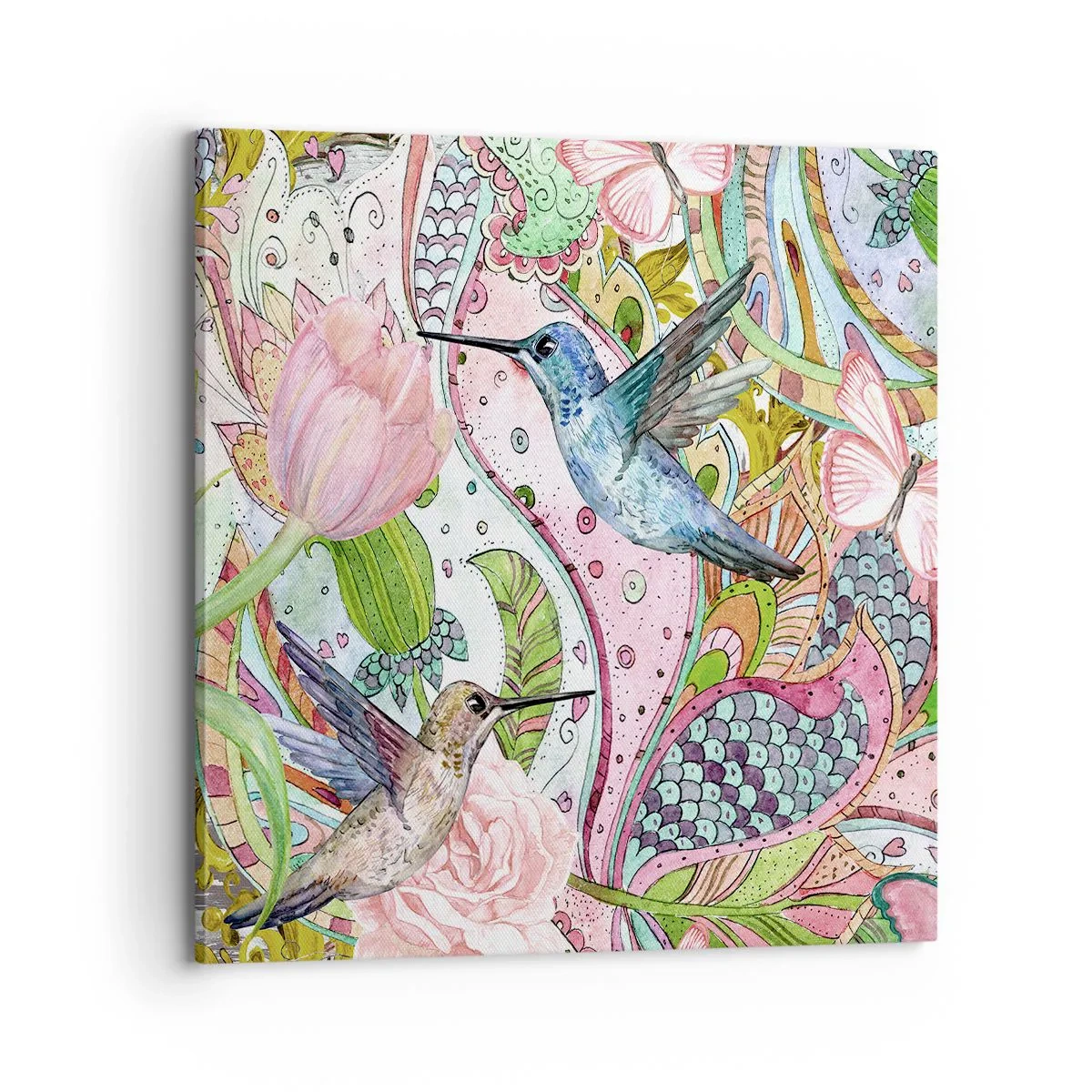 Cuadro sobre lienzo - Impresión de Imagen - Enredado en las vides - 70x70 cm