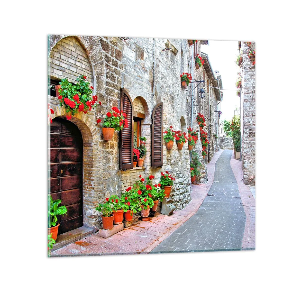 Cuadro sobre vidrio - Impresiones sobre Vidrio - Ambiente italiano - 40x40 cm