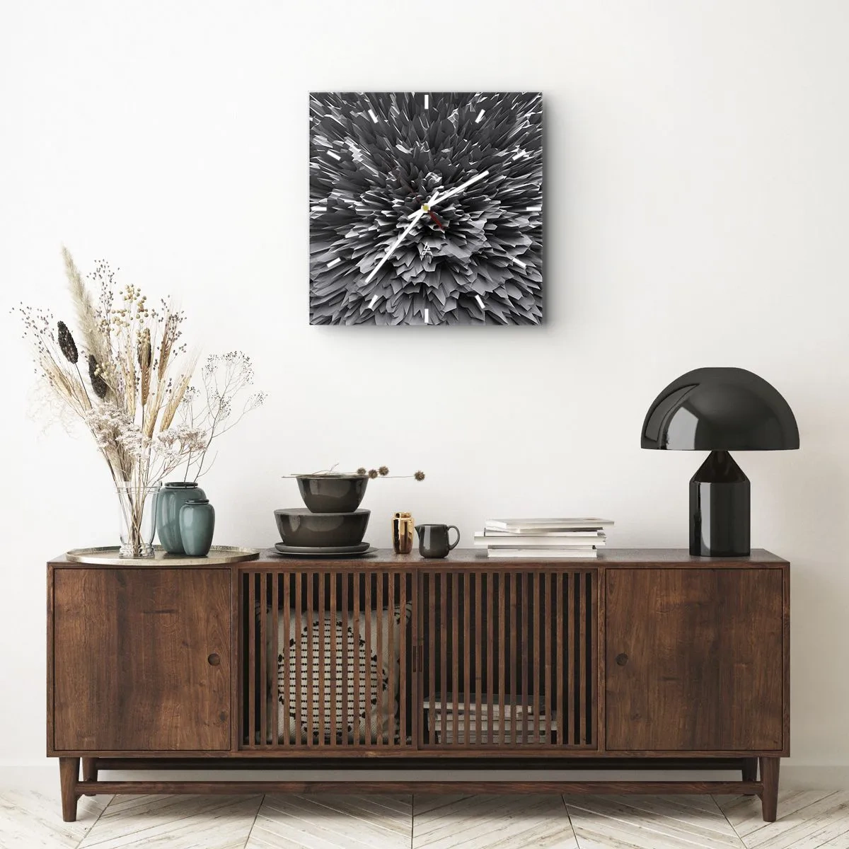 Reloj de pared - Reloj de vidrio - No puede ser más afilado - 40x40 cm