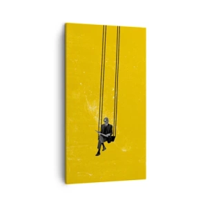 Cuadro sobre lienzo - Impresión de Imagen - Un día como cualquier otro - 45x80 cm