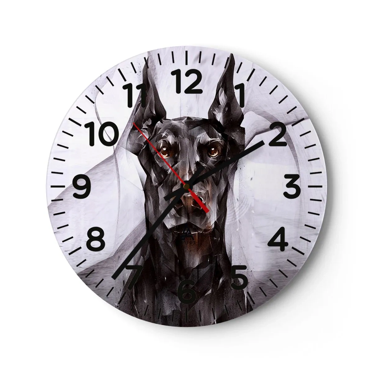 Reloj de pared - Reloj de vidrio - Nacido noble - 40x40 cm