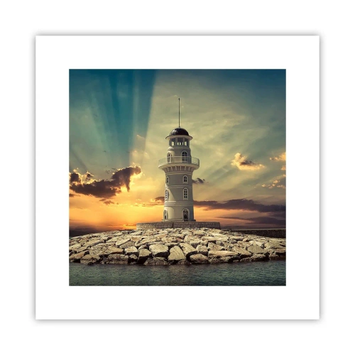 Póster - Luz - Bondad - Belleza - 30x30 cm