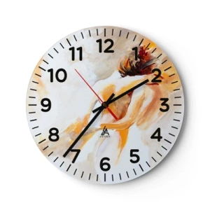 Reloj de pared - Reloj de vidrio - En un cielo de cercanía - 30x30 cm