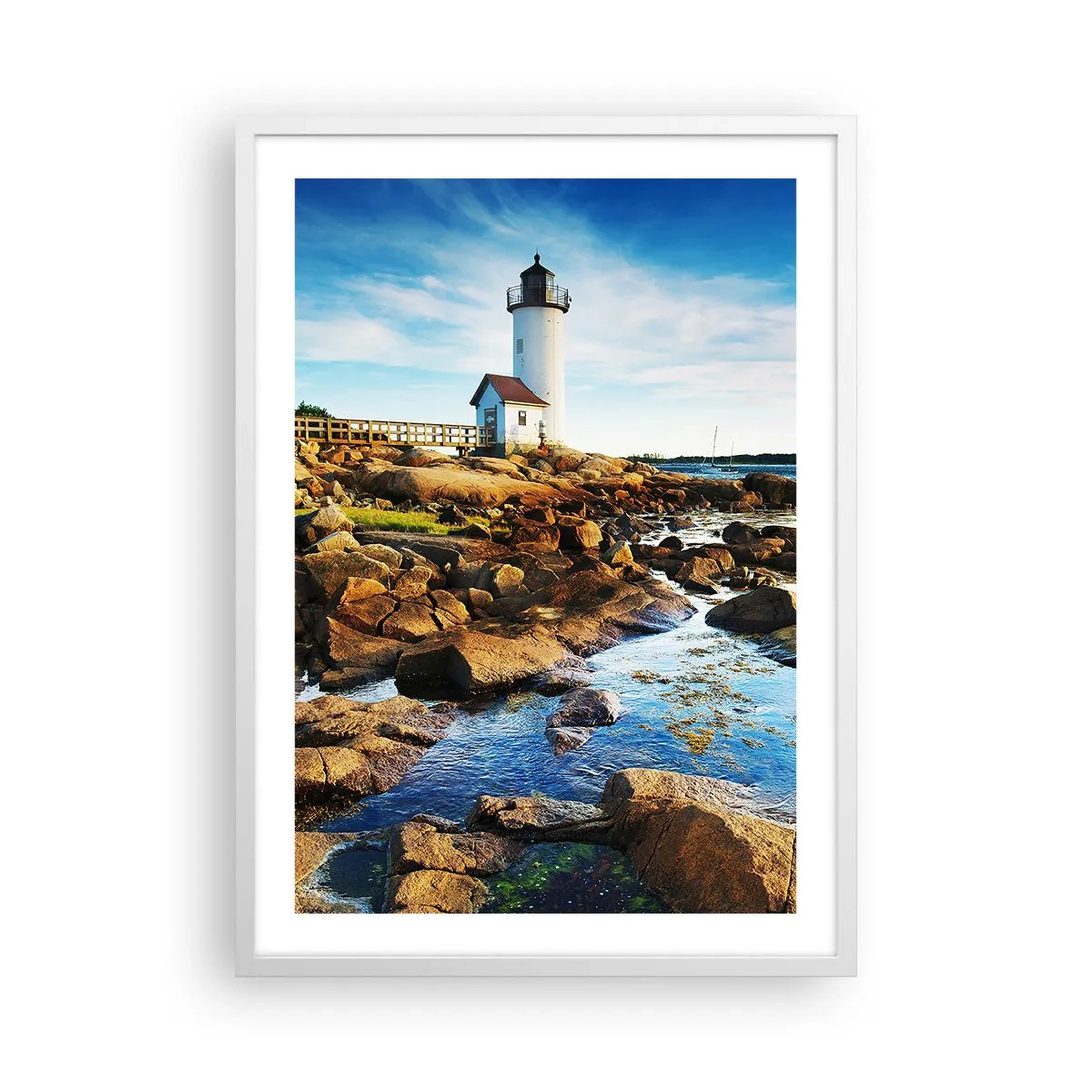 Póster en marco blanco - Esperando vuestro regreso - 50x70 cm