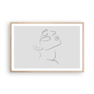 Póster en marco roble claro - Meandros de un sueño - 91x61 cm