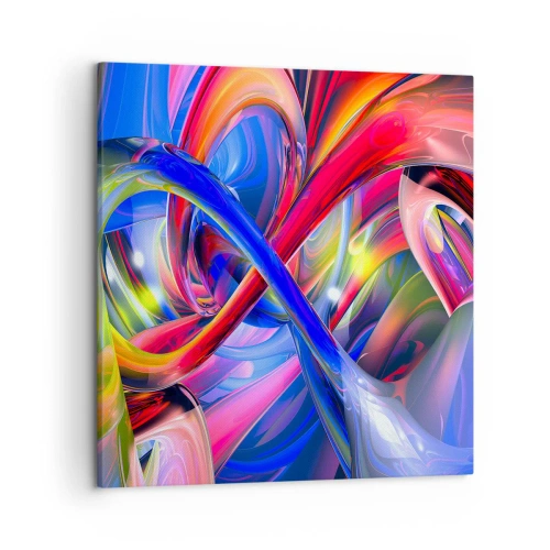 Cuadro sobre lienzo - Impresión de Imagen - Una danza de colores - 50x50 cm